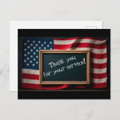 Vielen Dank für Ihren Service! Postkarte (Vorne/Hinten)
