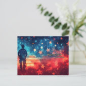 Vielen Dank für Ihren Service Postkarte (Stehend Vorderseite)