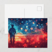 Vielen Dank für Ihren Service Postkarte (Vorne/Hinten)