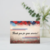 Vielen Dank für Ihren Service Postkarte (Stehend Vorderseite)