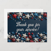 Vielen Dank für Ihren Service Postkarte (Vorne/Hinten)