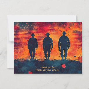Vielen Dank für Ihren Service Postkarte