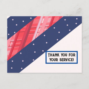 Vielen Dank für Ihren Service! Postkarte