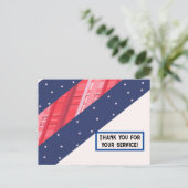 Vielen Dank für Ihren Service! Postkarte (Stehend Vorderseite)