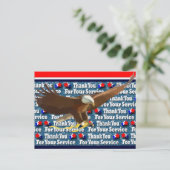 Vielen Dank für Ihren Service Postkarte (Stehend Vorderseite)