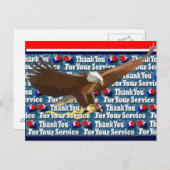 Vielen Dank für Ihren Service Postkarte (Vorne/Hinten)