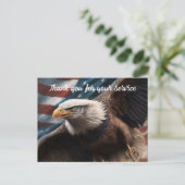 Vielen Dank für Ihren Service Postkarte (Stehend Vorderseite)