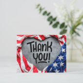 Vielen Dank für Ihren Service! Postkarte (Stehend Vorderseite)