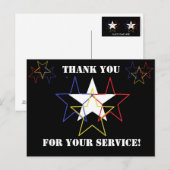 Vielen Dank für Ihren Service! Postkarte (Vorne/Hinten)