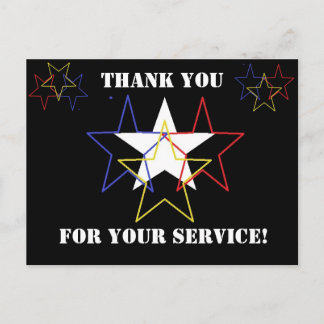 Vielen Dank für Ihren Service! Postkarte