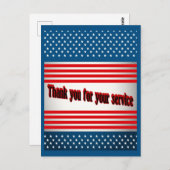 Vielen Dank für Ihren Service Postkarte (Vorne/Hinten)