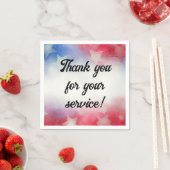 Vielen Dank für Ihren Service Serviette (Beispiel)