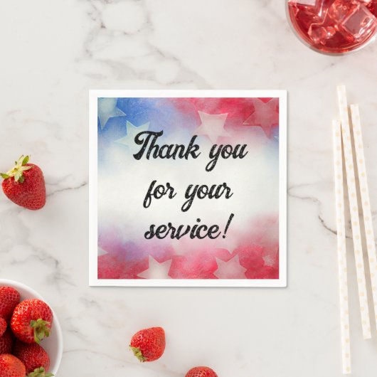 Vielen Dank für Ihren Service Serviette (Beispiel)