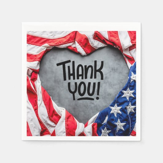 Vielen Dank für Ihren Service! Serviette (Vorderseite)