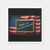 Vielen Dank für Ihren Service! Serviette (Vorderseite)