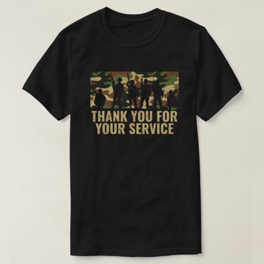 Vielen Dank für Ihren Service T-Shirt (Design vorne)