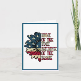 Vielen Dank für Ihren Service Veteran Dankeskarte