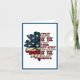 Vielen Dank für Ihren Service Veteran Dankeskarte