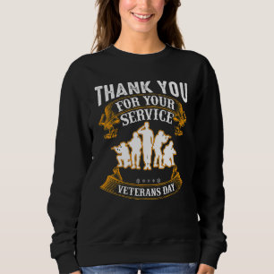 Vielen Dank für Ihren Service Veterans Day America Sweatshirt
