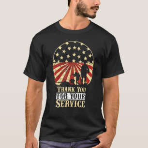Vielen Dank für Ihren Service Veterans Day T-Shirt