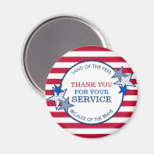 Vielen Dank für Ihren Service Veterans Stars Strip Magnet (Vorderseite/Rückseite)