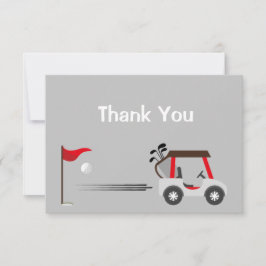 Vielen Dank für Ihren Spaß Golf Golfing Cartoon Dankeskarte