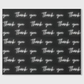 Vielen Dank für Ihren Spaß Moderne Schwarz-weiße N Geschenkpapier (Flach)