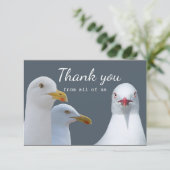 Vielen Dank für Ihren Spaß von allen US Seagull Gr Dankeskarte (Stehend Vorderseite)