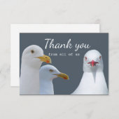Vielen Dank für Ihren Spaß von allen US Seagull Gr Dankeskarte (Vorne/Hinten)