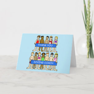 Vielen Dank für Ihren Tauchlehrer Dankeskarte