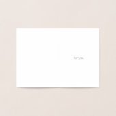 Vielen Dank für Ihren Urlaub Vielen Dank für Ihre Folienkarte (Innenseite)