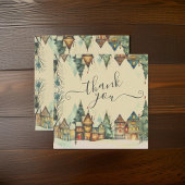 Vielen Dank für Ihren Weihnachtskauf Quadratische Visitenkarte