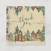 Vielen Dank für Ihren Weihnachtskauf Quadratische Visitenkarte (Vorderseite)