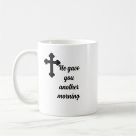 Vielen Dank für jeden Morgen Kreuz Christlich Kaffeetasse