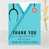 Vielen Dank für Krankenschwester und Ärztekarte Karte (Gelbe Blume)