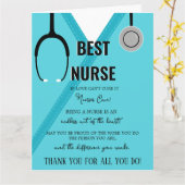 Vielen Dank für Krankenschwester und Ärztekarte Karte (Gelbe Blume)