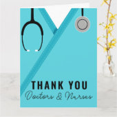 Vielen Dank für Krankenschwester und Ärztekarte Karte (Gelbe Blume)