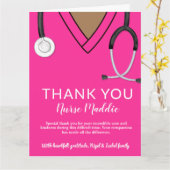 Vielen Dank für Krankenschwester und Ärztekarte Karte (Gelbe Blume)