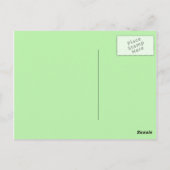 vielen Dank für lila Blume Postkarte (Rückseite)