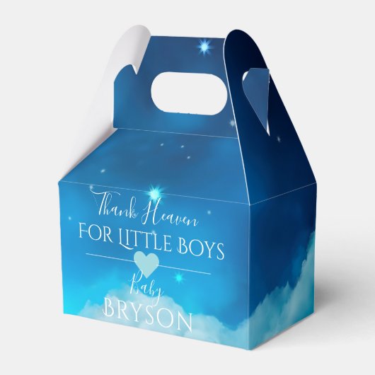 Vielen Dank für Little Boys|Blue Starry Night Sky Geschenkschachtel (Vorderseite)