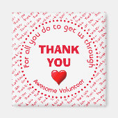 VIELEN DANK FÜR Phantastische Freiwillige Magnet (Vorne)