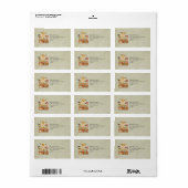 Vielen Dank für Pilgrim und das native Erntedank F Adressaufkleber (Vorne)