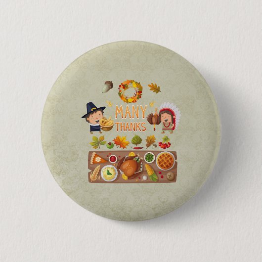 Vielen Dank für Pilgrim und das native Erntedank F Button (Vorderseite)