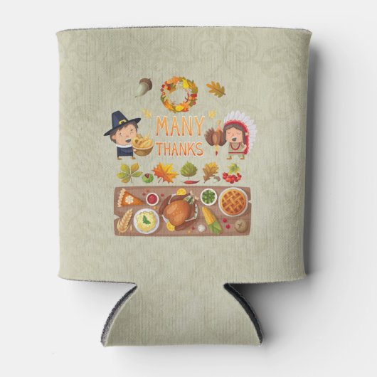 Vielen Dank für Pilgrim und das native Erntedank F Dosenkühler (Vorderseite)