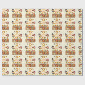 Vielen Dank für Pilgrim und das native Erntedank F Geschenkpapier (Flach)