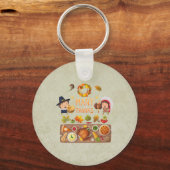 Vielen Dank für Pilgrim und das native Erntedank F Schlüsselanhänger (Vorderseite)