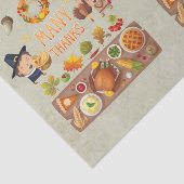 Vielen Dank für Pilgrim und das native Erntedank F Seidenpapier (Ausschnitt)