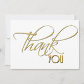 Vielen Dank für schlichte minimalistische Imitate Dankeskarte (Vorderseite)