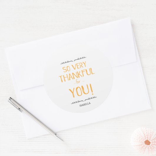 Vielen Dank für Sie - Aufkleber (Umschlag)