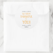 Vielen Dank für Sie - Aufkleber (Tasche)